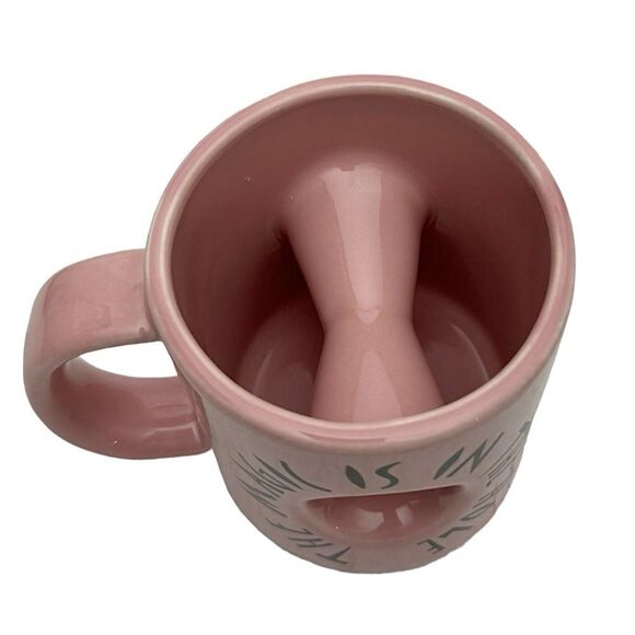 VOODOO Doughnut Coffee Mug Donut Cup PINK “The Magic is in the Hole” Made in USA - Picture 4 of 5
